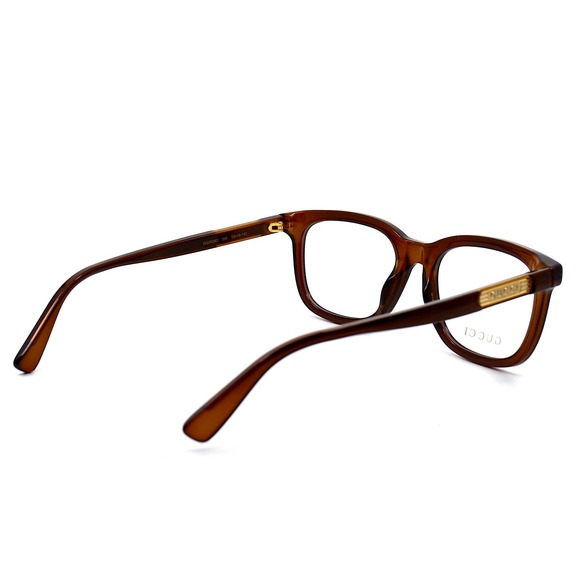 NEW GUCCI GG0938O 006 BROWN TRANSPARENT AUTHENTIC EYEGLASSES FRAME - Picture 7 of 14
